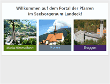Tablet Screenshot of pfarren-landeck.at